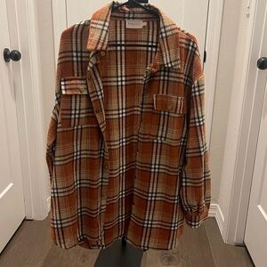 Orange and Cream Flannel
